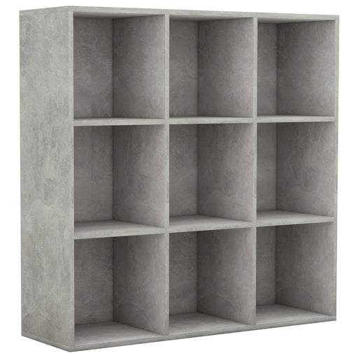 Boekenkast 98x30x98 cm spaanplaat betongrijs