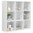 Boekenkast 98x30x98 cm spaanplaat hoogglans wit