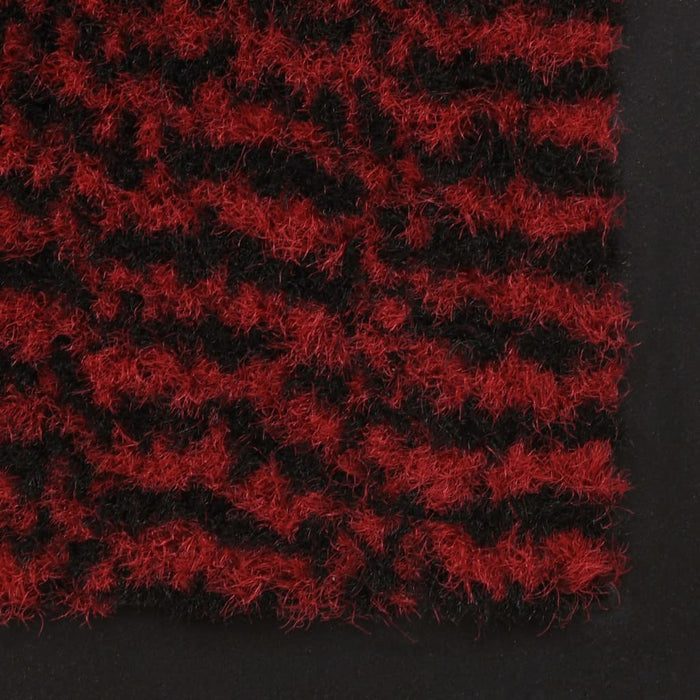 Droogloopmatten 2 st rechthoekig getuft 40x60 cm rood