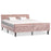 Bedframe fluweel roze 140x200 cm