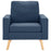 Fauteuil stof blauw