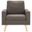 Fauteuil stof taupe