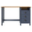 Bureau Hill 3 lades 120x50x74 cm massief grenenhout grijs