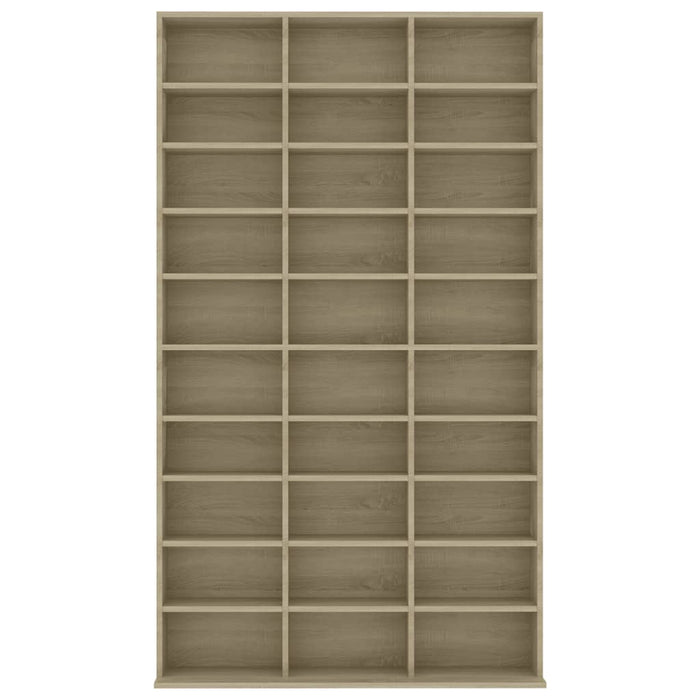 Cd-kast 102x16x177,5 cm bewerkt hout sonoma eikenkleurig