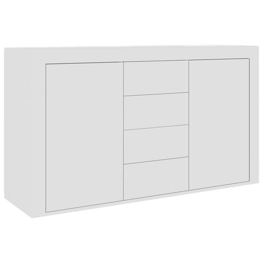 Dressoir 120x36x69 cm spaanplaat wit