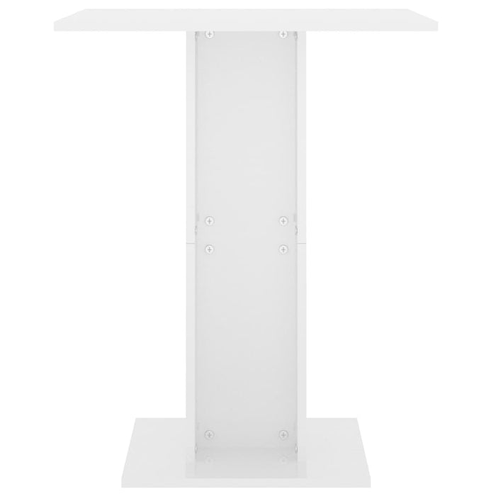 Bistrotafel 60x60x75 cm spaanplaat hoogglans wit