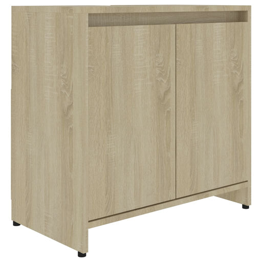 Badkamerkast 60x33x61 cm spaanplaat sonoma eikenkleurig