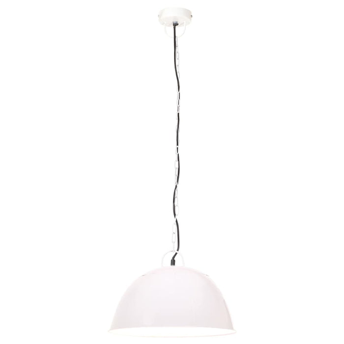 Hanglamp industrieel vintage rond 25 W E27 41 cm wit