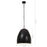 Hanglamp industrieel rond 25 W E27 42 cm zwart