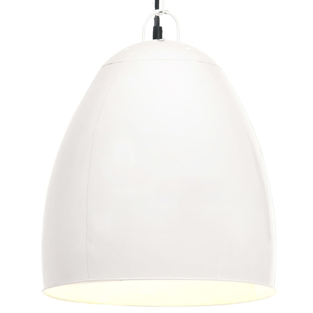 Hanglamp industrieel rond 25 W E27 42 cm wit