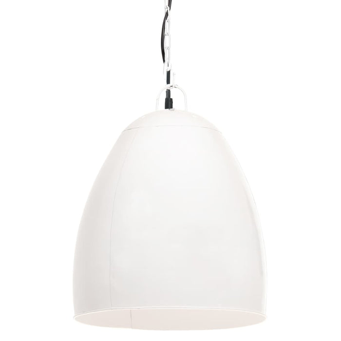 Hanglamp industrieel rond 25 W E27 42 cm wit