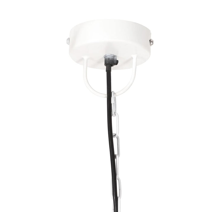 Hanglamp industrieel rond 25 W E27 42 cm wit