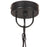 Hanglamp industrieel rond 25 W E27 32 cm zwart