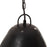 Hanglamp industrieel rond 25 W E27 32 cm zwart