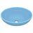 Wastafel ovaal 40x33 cm keramiek mat lichtblauw
