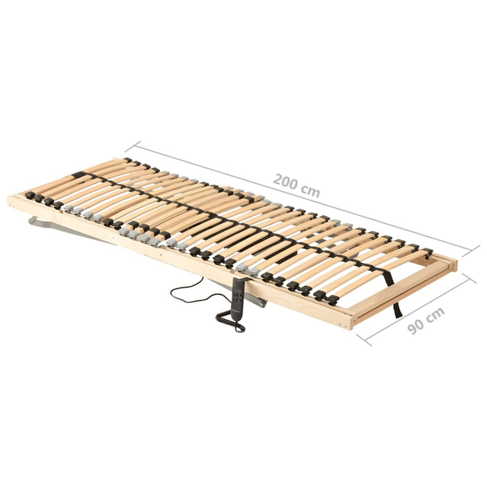 Lattenbodem met 28 latten 7 zones elektrisch 90x200 cm