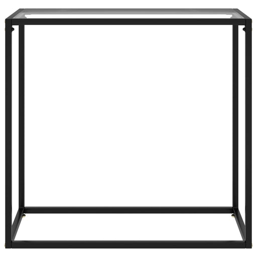 Wandtafel 80x35x75 cm gehard glas transparant