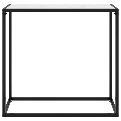 Wandtafel 80x35x75 cm gehard glas wit