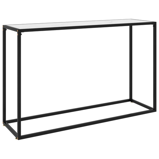 Wandtafel 120x35x75 cm gehard glas wit