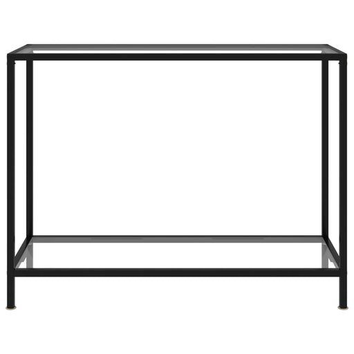 Wandtafel 100x35x75 cm gehard glas transparant