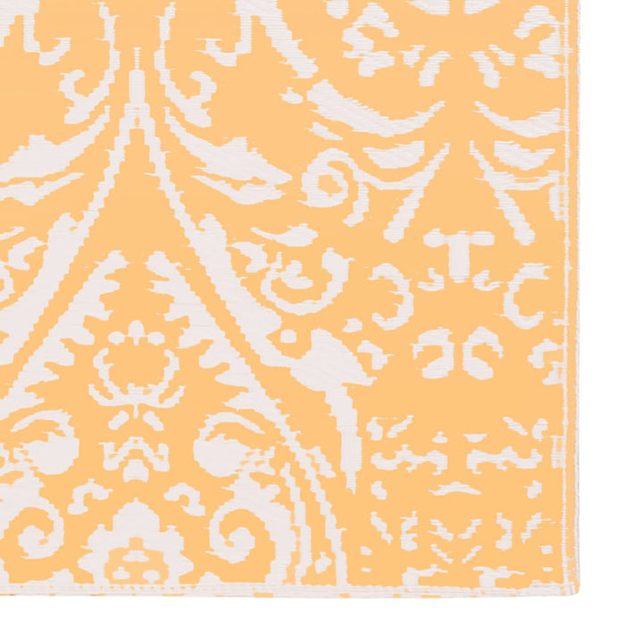 Buitenkleed 120x180 cm PP oranje en wit
