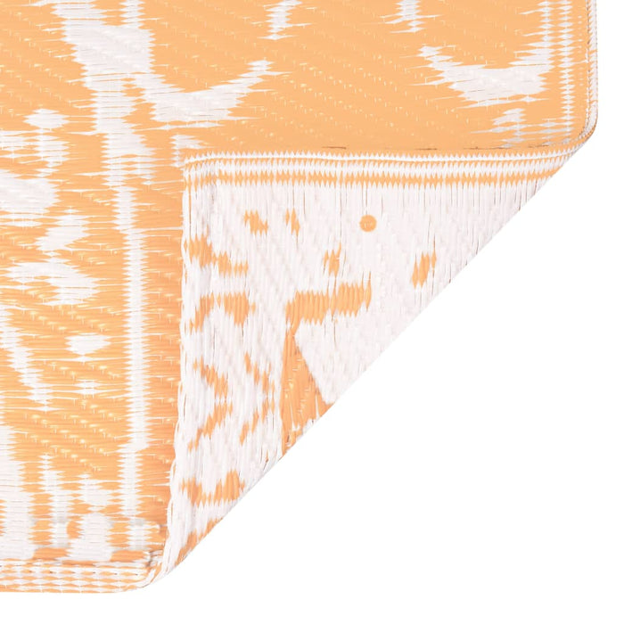 Buitenkleed 120x180 cm PP oranje en wit