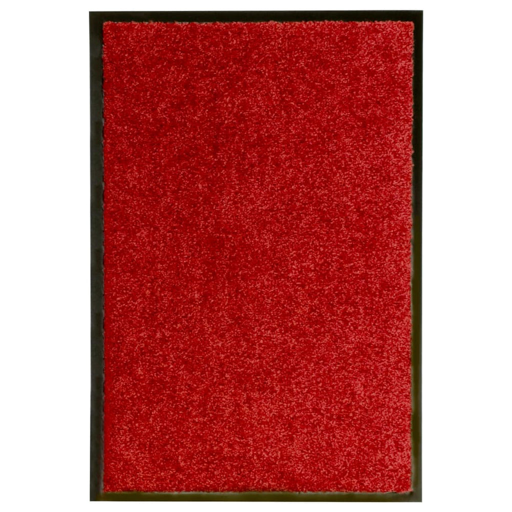 Deurmat wasbaar 40x60 cm rood