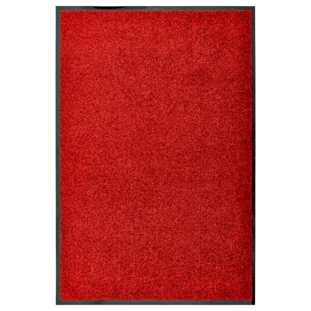 Deurmat wasbaar 60x90 cm rood