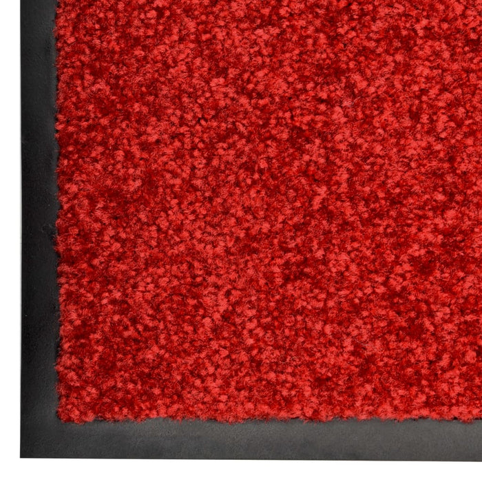 Deurmat wasbaar 60x90 cm rood