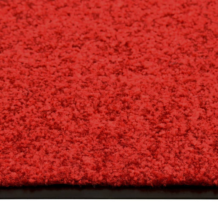 Deurmat wasbaar 60x90 cm rood