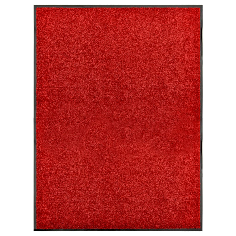 Deurmat wasbaar 90x120 cm rood