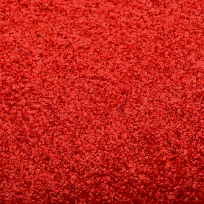 Deurmat wasbaar 90x120 cm rood