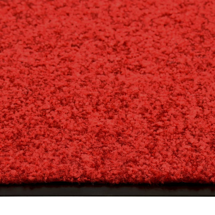 Deurmat wasbaar 90x150 cm rood