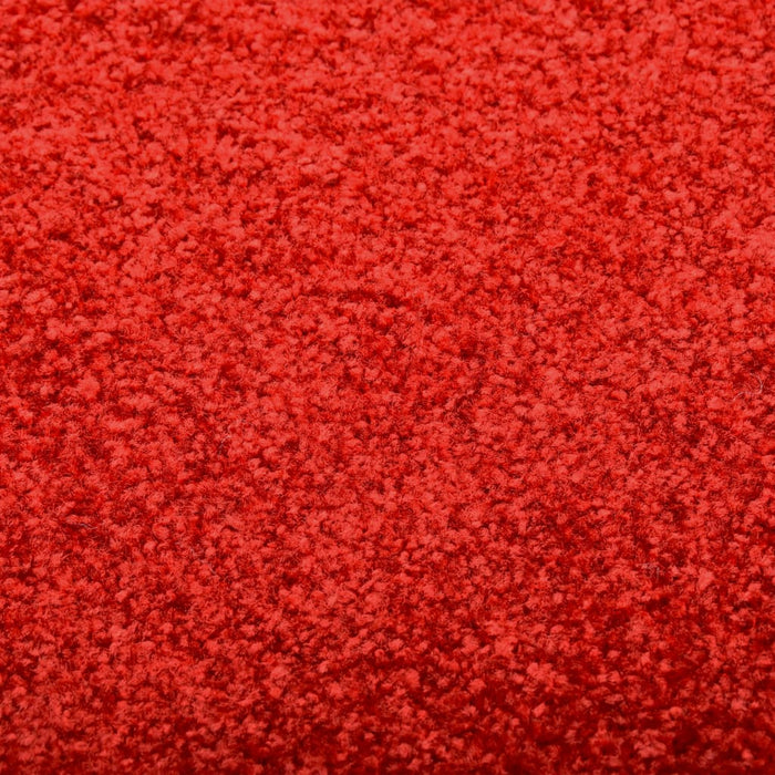 Deurmat wasbaar 90x150 cm rood