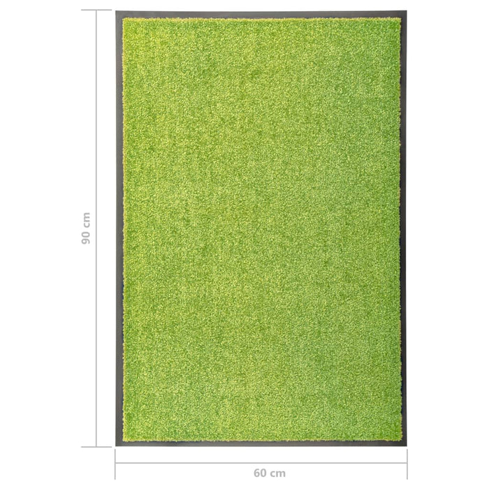 Deurmat wasbaar 60x90 cm groen