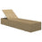 Ligbed poly rattan bruin en donkergrijs