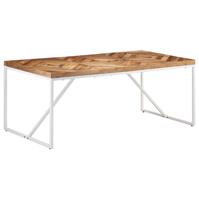 Eettafel 180x90x76 cm massief acaciahout en mangohout