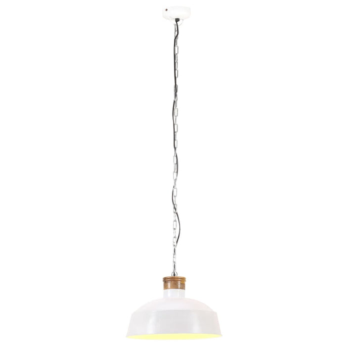 Hanglamp industrieel E27 42 cm wit