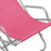 Klapstoelen 2 st staal roze