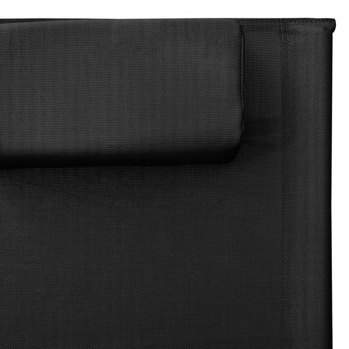 Ligbed textileen zwart en grijs