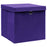 Opbergboxen met deksels 10 st 28x28x28 cm paars