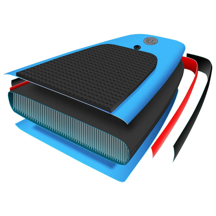 Stand Up Paddleboardset opblaasbaar 305x76x15 cm blauw