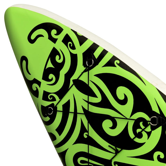 Stand Up Paddleboardset opblaasbaar 305x76x15 cm groen