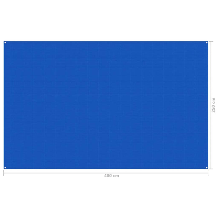 Tenttapijt 250x400 cm blauw