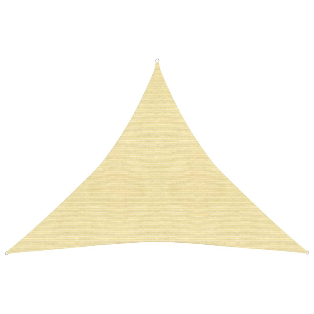 Zonnezeil 160 g/m² 4,5x4,5x4,5 m HDPE beige