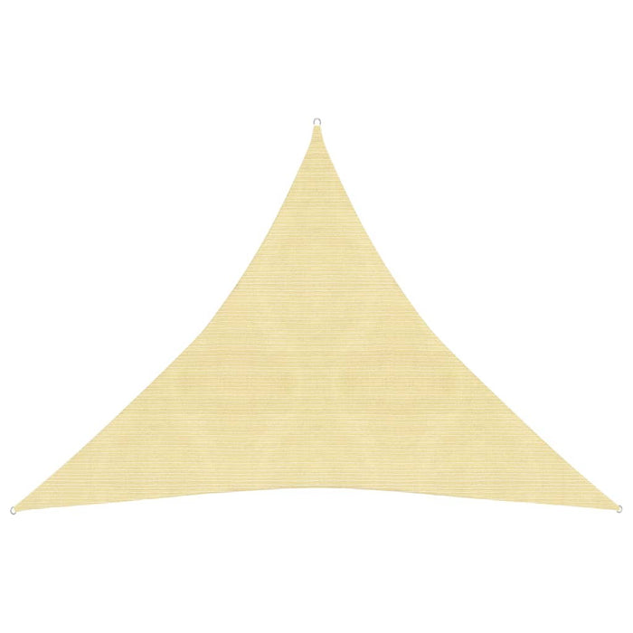 Zonnezeil 160 g/m² 4,5x4,5x4,5 m HDPE beige