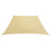 Zonnezeil 160 g/m² 3/4x3 m HDPE beige