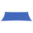 Zonnezeil 160 g/m² 2x5 m HDPE blauw