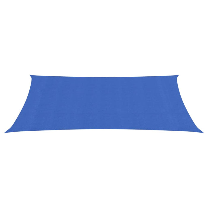 Zonnezeil 160 g/m² 2x5 m HDPE blauw