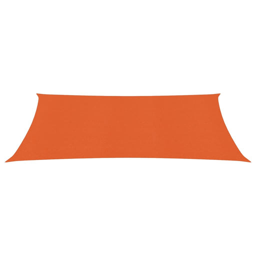 Zonnezeil 160 g/m² 2x5 m HDPE oranje